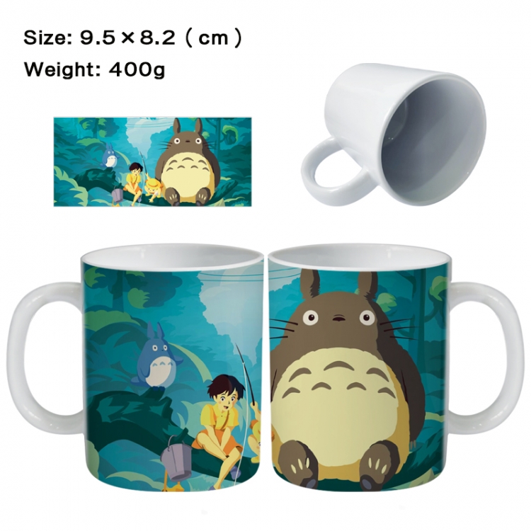 TOTORO Anime peripheral ceramic cup tea cup drinking cup 9.5X8.2cm