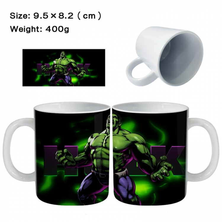 The Hulk Anime peripheral ceramic cup tea cup drinking cup 9.5X8.2cm