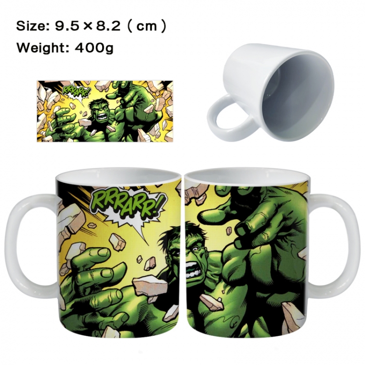 The Hulk Anime peripheral ceramic cup tea cup drinking cup 9.5X8.2cm