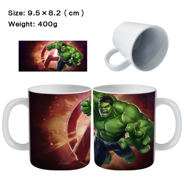 The Hulk Anime peripheral ceramic cup tea cup drinking cup 9.5X8.2cm