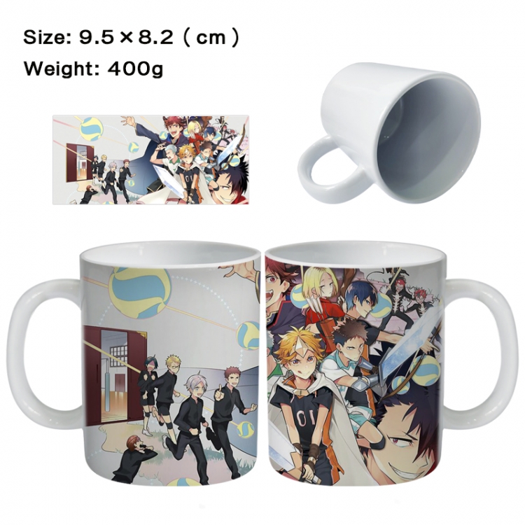 Haikyuu!! Anime peripheral ceramic cup tea cup drinking cup 9.5X8.2cm