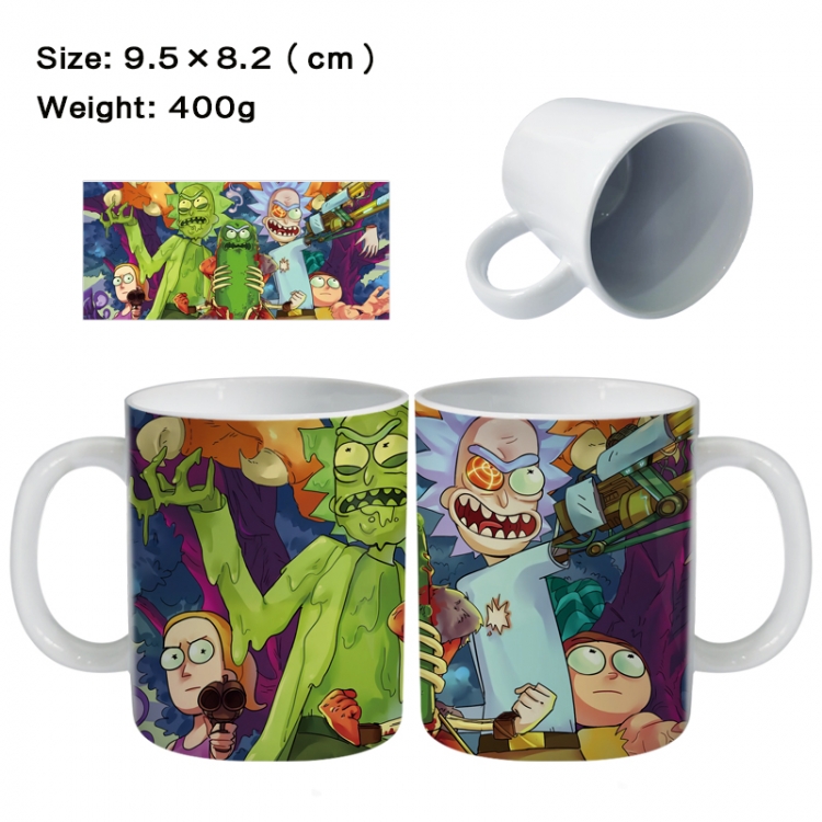 Rick and Morty Anime peripheral ceramic cup tea cup drinking cup 9.5X8.2cm