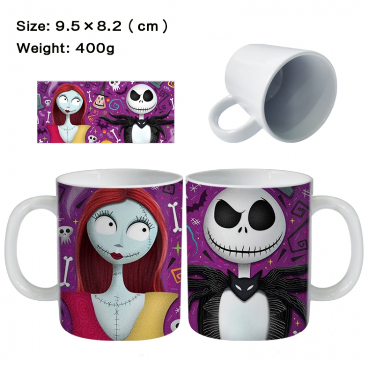 The Nightmare Before Christmas Anime peripheral ceramic cup tea cup drinking cup 9.5X8.2cm