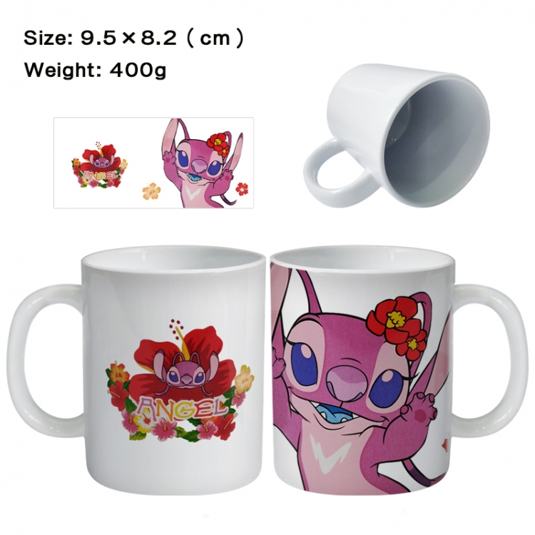 Lilo & Stitch Anime peripheral ceramic cup tea cup drinking cup 9.5X8.2cm