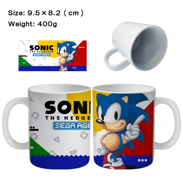 Sonic The Hedgehog Anime peripheral ceramic cup tea cup drinking cup 9.5X8.2cm