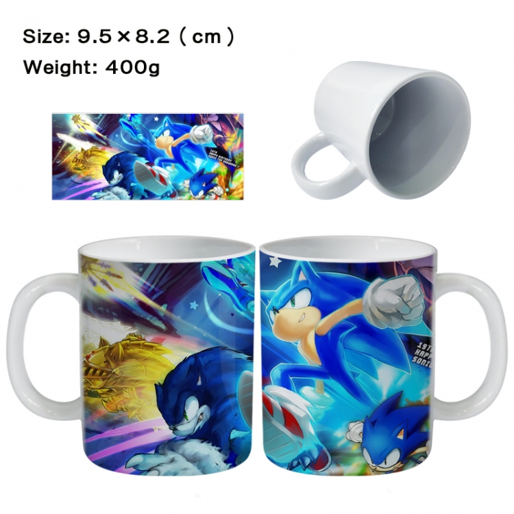 Sonic The Hedgehog Anime peripheral ceramic cup tea cup drinking cup 9.5X8.2cm