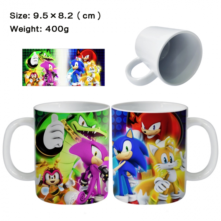 Sonic The Hedgehog Anime peripheral ceramic cup tea cup drinking cup 9.5X8.2cm