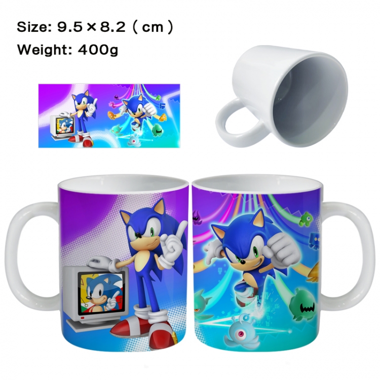 Sonic The Hedgehog Anime peripheral ceramic cup tea cup drinking cup 9.5X8.2cm