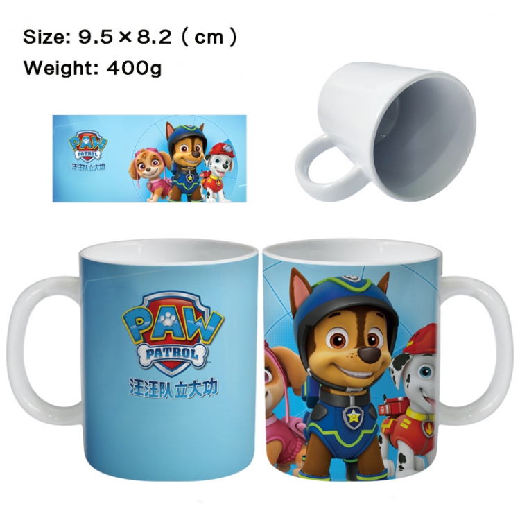 PAW Patrol Anime peripheral ceramic cup tea cup drinking cup 9.5X8.2cm