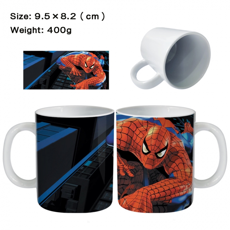 Spiderman Anime peripheral ceramic cup tea cup drinking cup 9.5X8.2cm