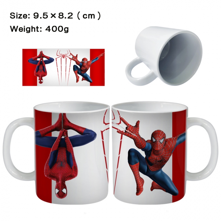 Spiderman Anime peripheral ceramic cup tea cup drinking cup 9.5X8.2cm