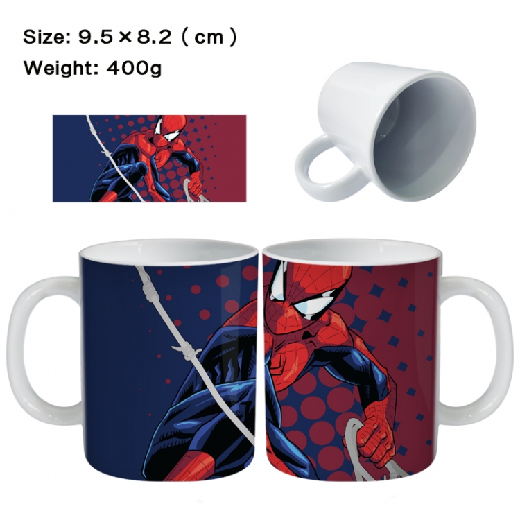 Spiderman Anime peripheral ceramic cup tea cup drinking cup 9.5X8.2cm