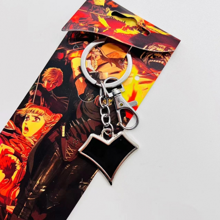 Berserk Anime peripheral metal keychain price for 5 pcs