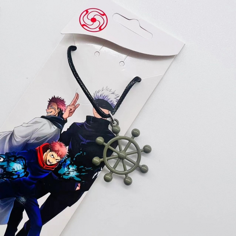 Jujutsu Kaisen Anime peripheral leather rope necklace pendant jewelry price for 5 pcs