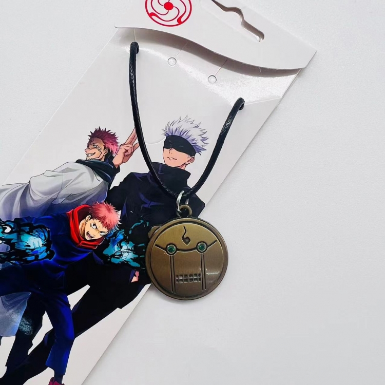 Jujutsu Kaisen Anime peripheral leather rope necklace pendant jewelry price for 5 pcs