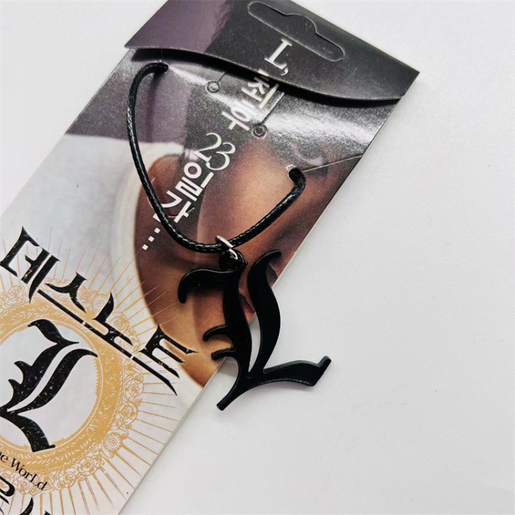 Death note Anime peripheral leather rope necklace pendant jewelry price for 5 pcs