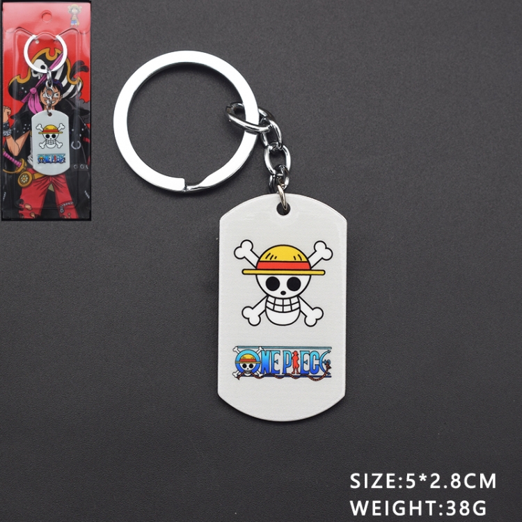 One Piece Anime peripheral metal keychain pendant  price for 5 pcs 