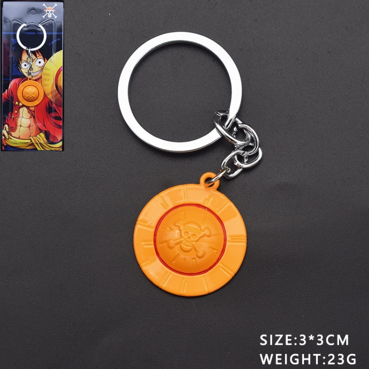One Piece Anime peripheral metal keychain pendant  price for 5 pcs 