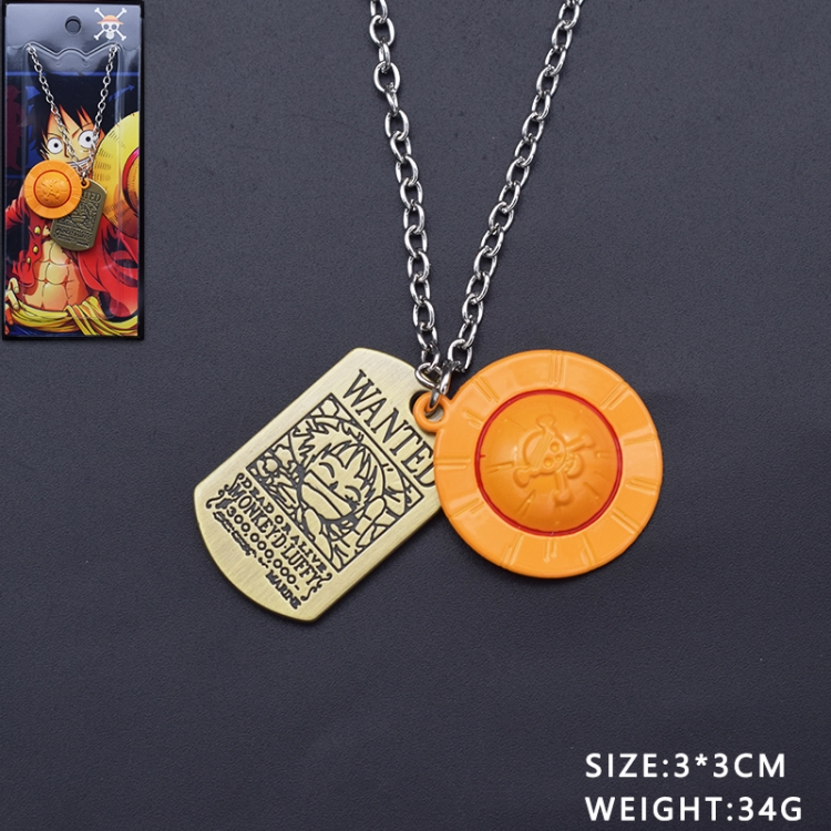 One Piece Anime cartoon metal necklace pendant price for 5 pcs