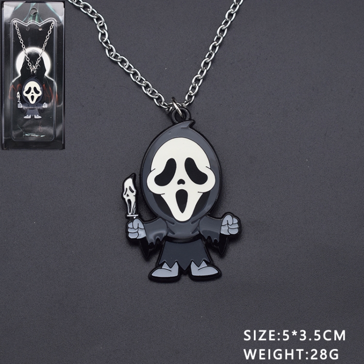 Scream  Anime cartoon metal necklace pendant price for 5 pcs