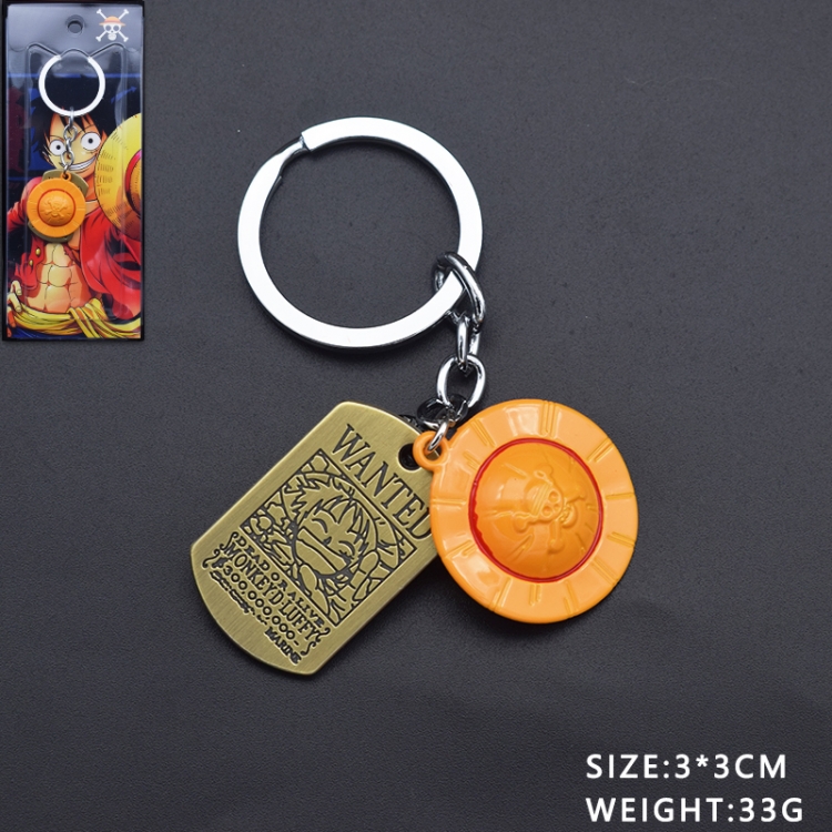 One Piece Anime cartoon metal keychain backpack pendant price for 5 pcs