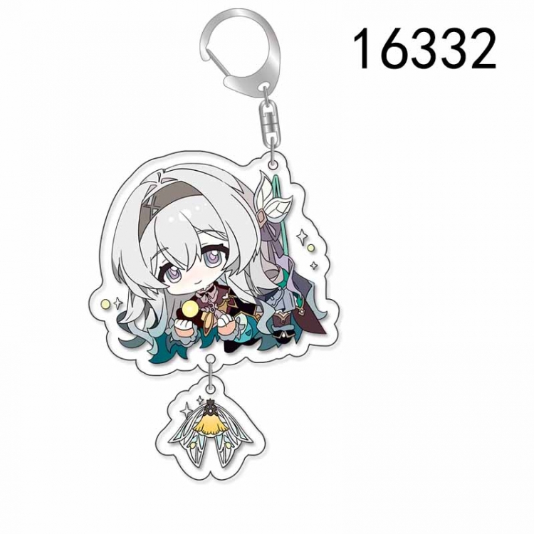 Honkai: Star Rail Anime acrylic Pendant Key Chain  price for 5 pcs