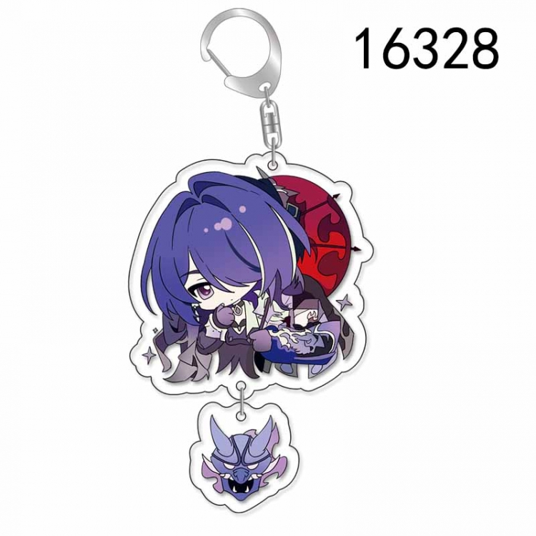 Honkai: Star Rail Anime acrylic Pendant Key Chain  price for 5 pcs