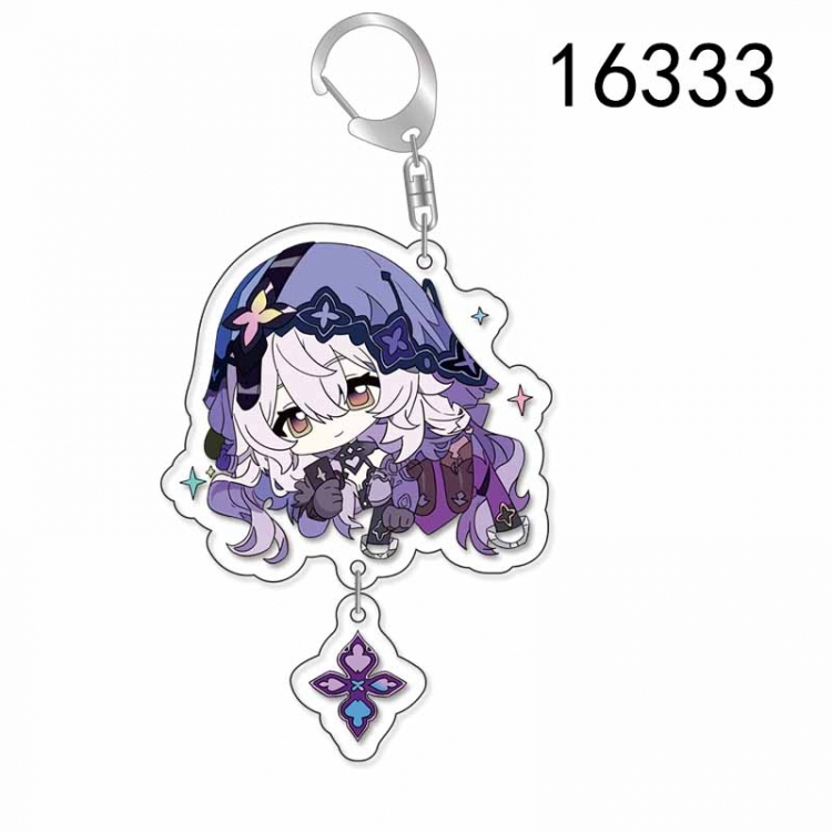 Honkai: Star Rail Anime acrylic Pendant Key Chain  price for 5 pcs