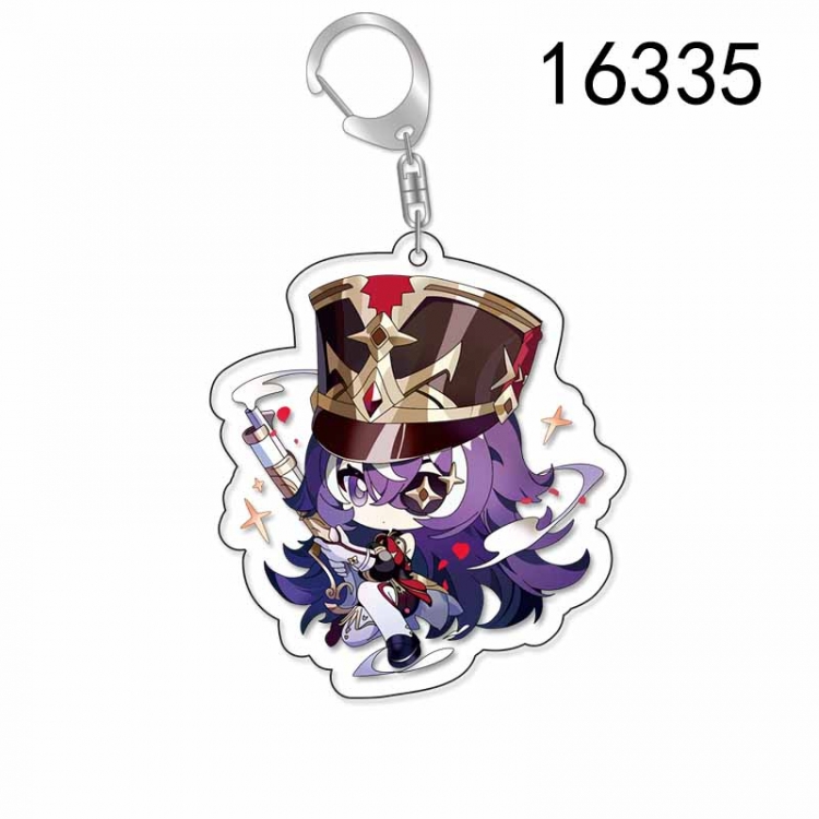 Genshin Impact Anime Acrylic Keychain Charm price for 5 pcs