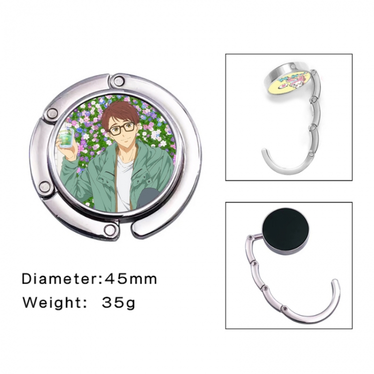 Free! Anime folding bag hanger table edge bag hook 45mm