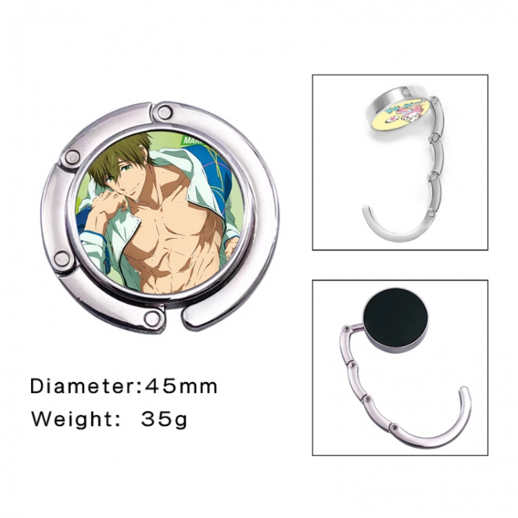 Free! Anime folding bag hanger table edge bag hook 45mm