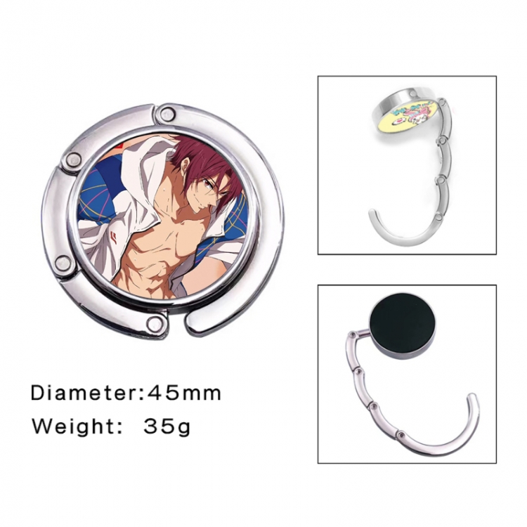 Free! Anime folding bag hanger table edge bag hook 45mm