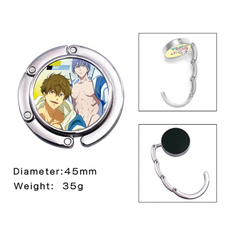 Free! Anime folding bag hanger table edge bag hook 45mm