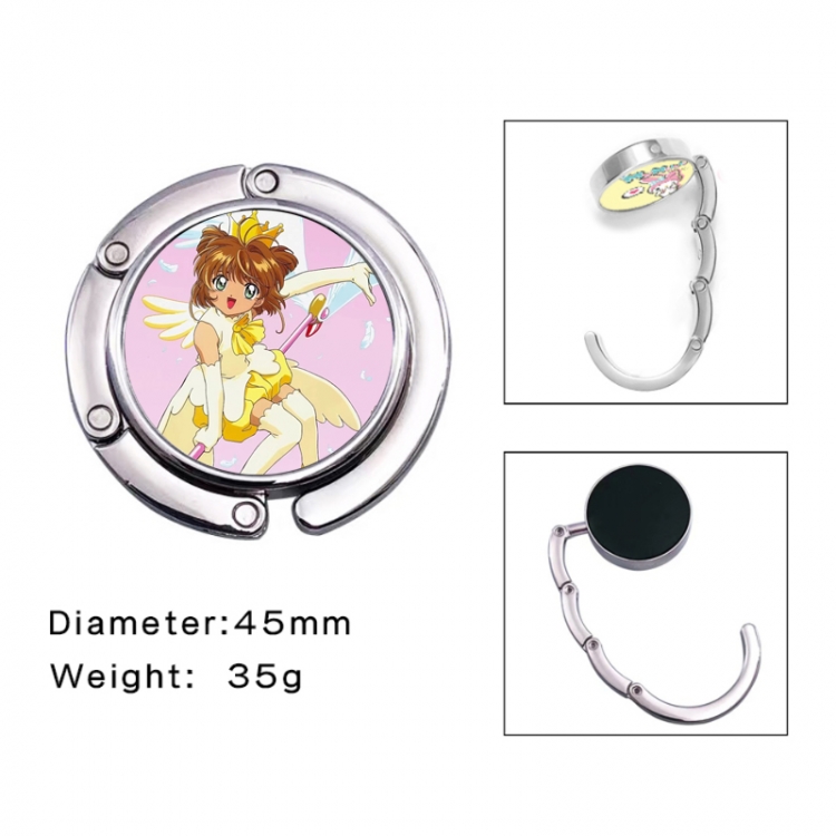 Card Captor Sakura Anime folding bag hanger table edge bag hook 45mm