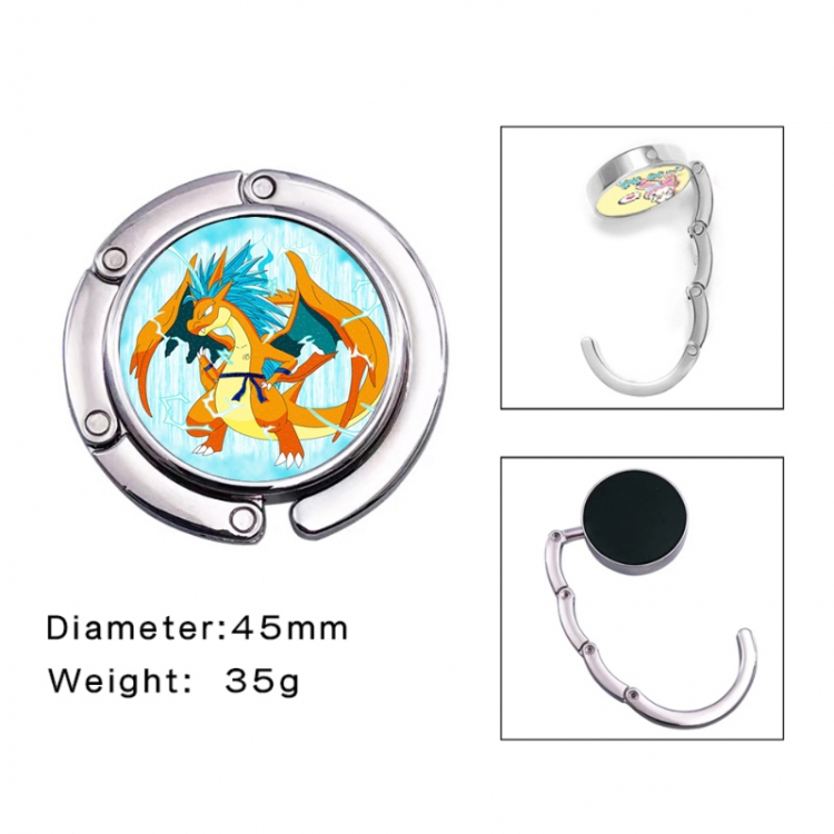 Pokemon Anime folding bag hanger table edge bag hook 45mm