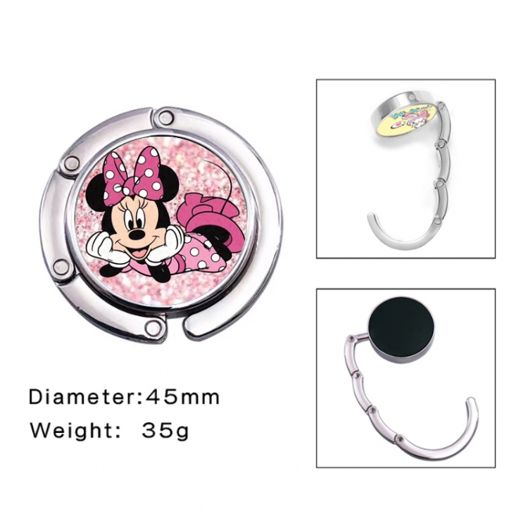 Disney Anime folding bag hanger table edge bag hook 45mm