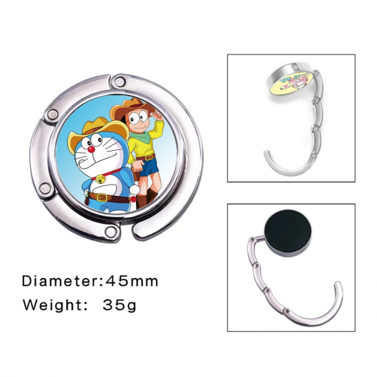 Doraemon Anime folding bag hanger table edge bag hook 45mm