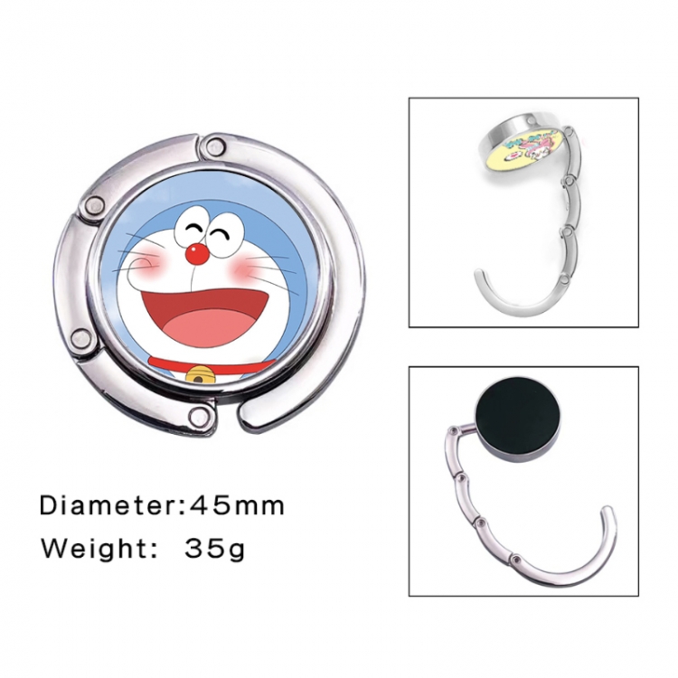 Doraemon Anime folding bag hanger table edge bag hook 45mm