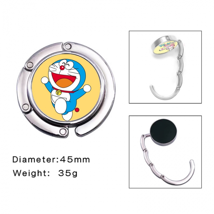 Doraemon Anime folding bag hanger table edge bag hook 45mm