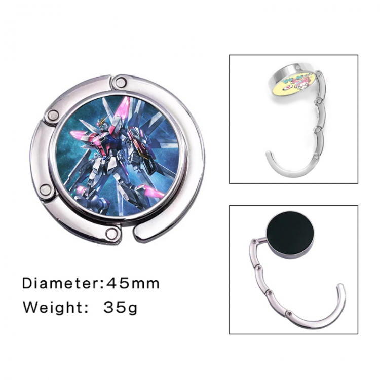 Gundam Anime folding bag hanger table edge bag hook 45mm