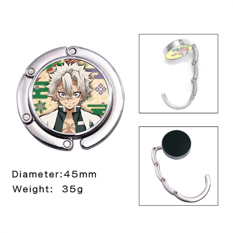 Demon Slayer Kimets Anime folding bag hanger table edge bag hook 45mm