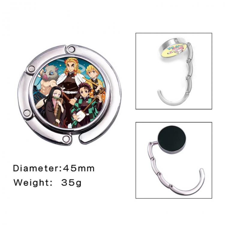 Demon Slayer Kimets Anime folding bag hanger table edge bag hook 45mm