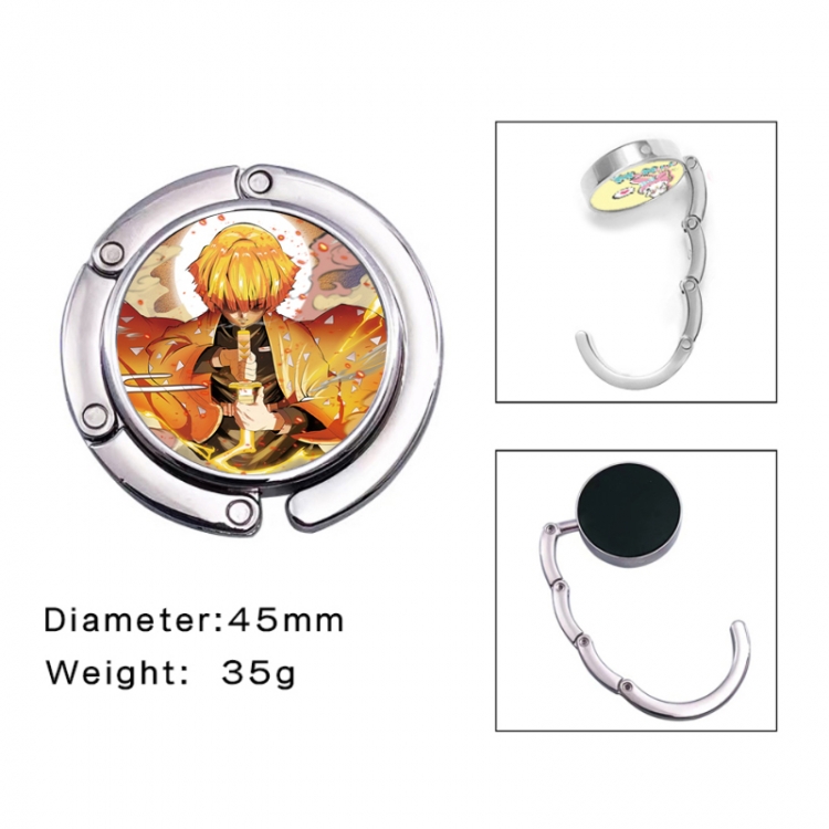 Demon Slayer Kimets Anime folding bag hanger table edge bag hook 45mm