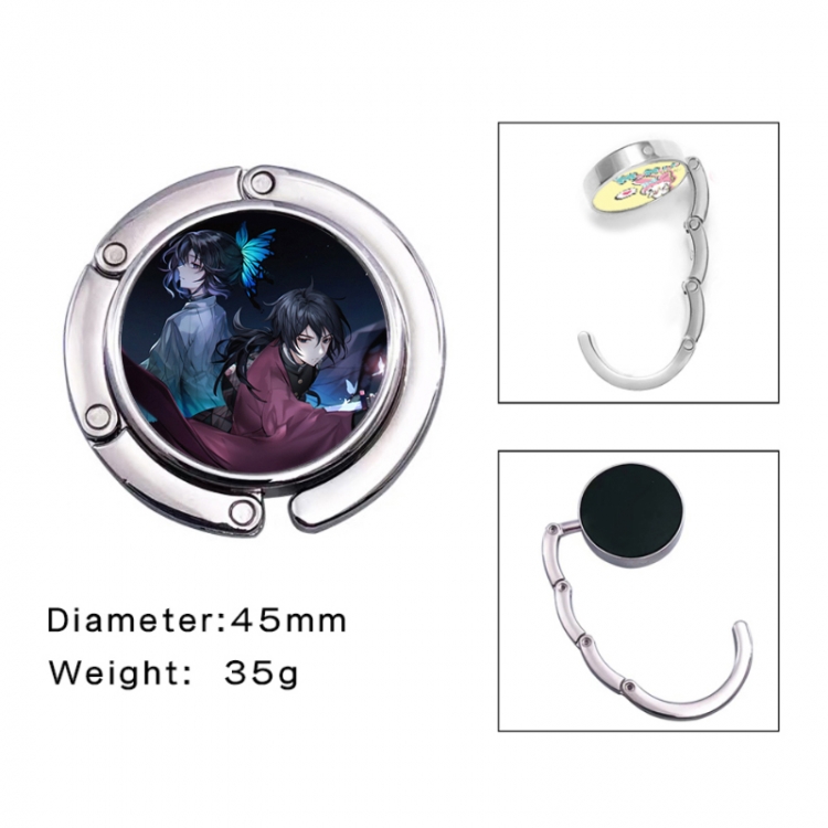 Demon Slayer Kimets Anime folding bag hanger table edge bag hook 45mm