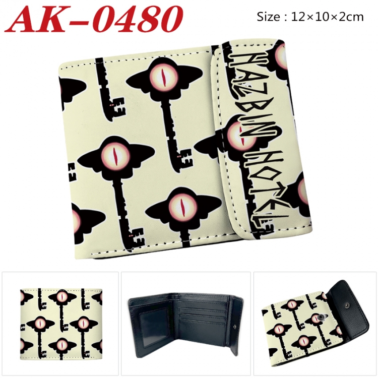 Hazbin Hotel Anime PU leather full color buckle 20% off wallet 12X10X2CM AK-0480