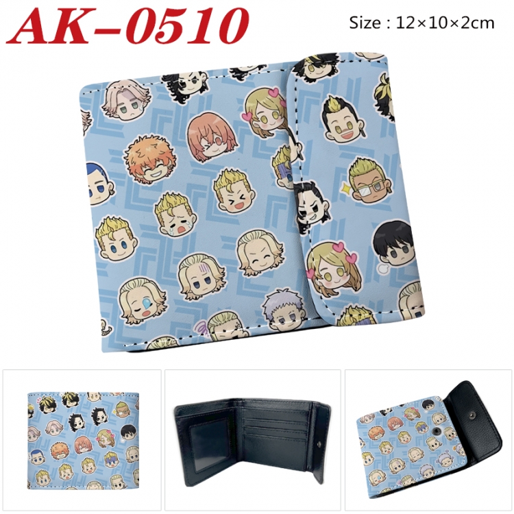 Tokyo Revengers Anime PU leather full color buckle 20% off wallet 12X10X2CM AK-0510