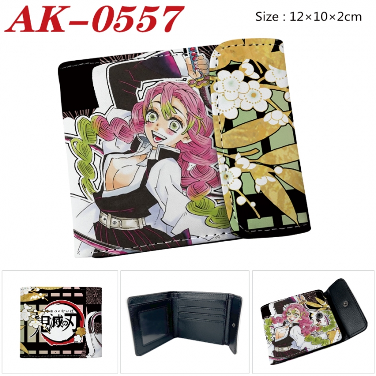 Demon Slayer Kimets Anime PU leather full color buckle 20% off wallet 12X10X2CM AK-0557