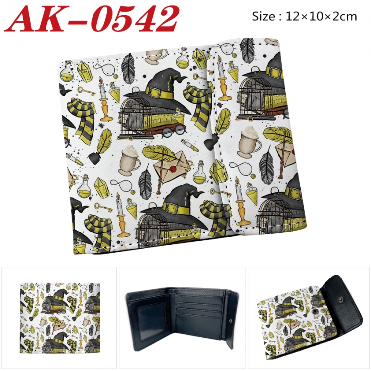 Harry Potter Anime PU leather full color buckle 20% off wallet 12X10X2CM AK-0542