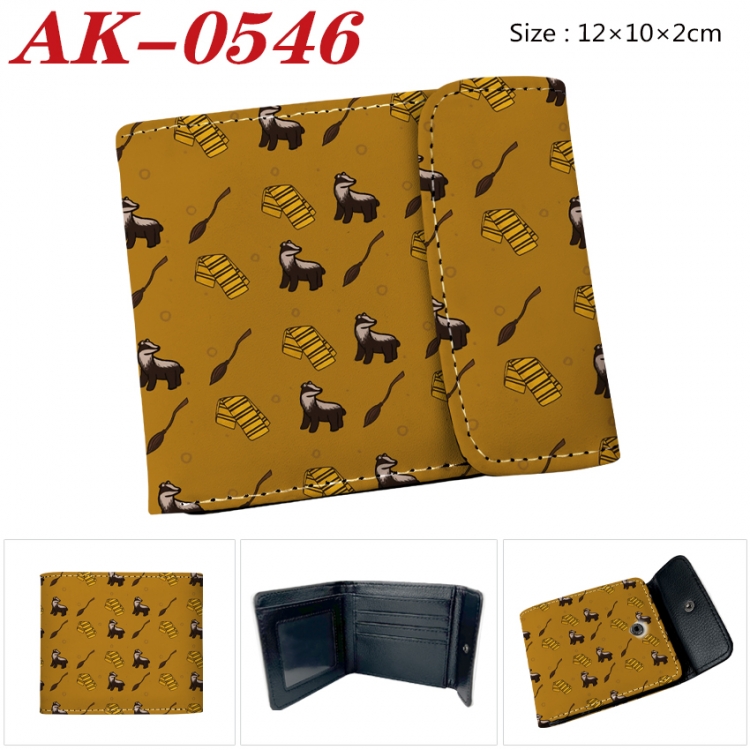 Harry Potter Anime PU leather full color buckle 20% off wallet 12X10X2CM AK-0546