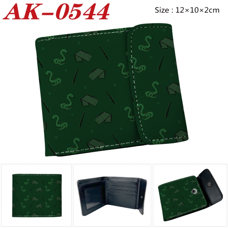 Harry Potter Anime PU leather full color buckle 20% off wallet 12X10X2CM AK-0544